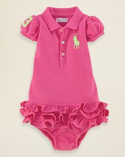 Ralph Lauren Childrenswear Infant Girls Neon Pony Polo Dress   Sizes