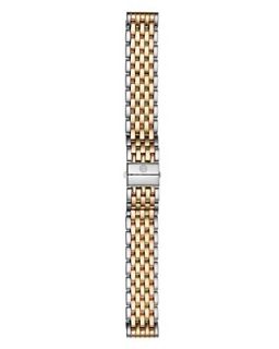 Michele Deco Tri Tone Bracelet Watch Strap, 18mm and Michele Deco Day