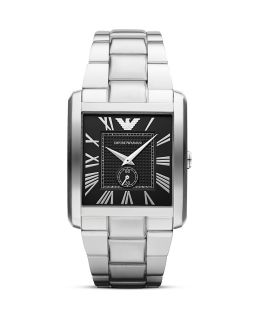 Armani Silver Stainless Steel Watch, 34.5 x 36.5mm