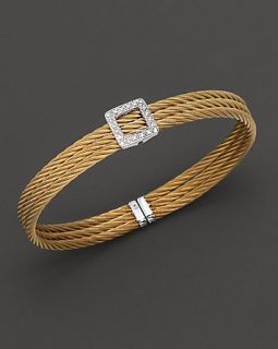 Charriol Square Classique Diamond Cuff Bracelet