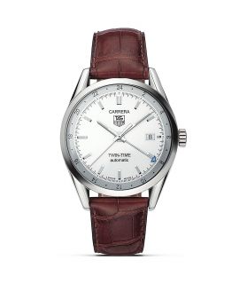 TAG Heuer Carrera Twin Time Watch, 39mm