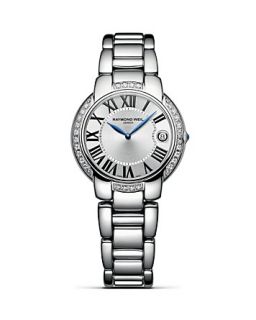 Raymond Weil Jasmine Stainless Steel Watch with Diamonds, 35mm