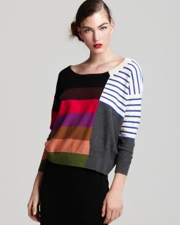 Sonia Rykiel Long Sleeve Justaposed Stripe Sweater