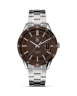 TAG Heuer Carrera Calibre 5 Automatic Watch with Brown Clous de