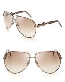 Gucci Chain Link Aviator Sunglasses