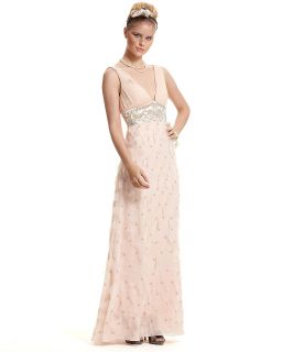 Sue Wong Long Gown with Petal Skirt