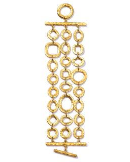 row hammered link bracelet price $ 78 00 color gold quantity 1 2 3 4 5