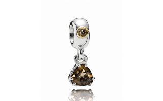 smoked quartz cubic zirconia close to my heart price $ 75 00 color