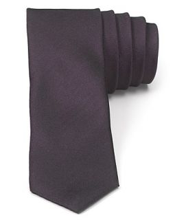 textured skinny tie price $ 85 00 color plum quantity 1 2 3 4 5 6