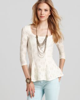 free people top daisey godet knit price $ 78 00 color ivory size