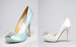 Badgley Mischka Peep Toe Platform Evening Pumps   Cleone High Heel_2