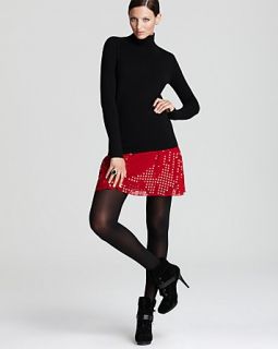 turtleneck flare sequin skirt orig $ 295 00 was $ 147 50 88 50