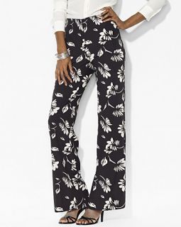 floral pants price $ 109 00 color black cream size select size 2 4 6