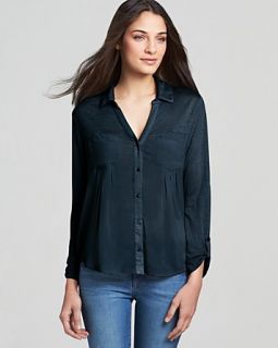 soft joie blouse brady double pocket price $ 128 00 color peacoat size