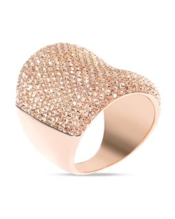 michael kors pave concave ring price $ 125 00 color rose gold size 7