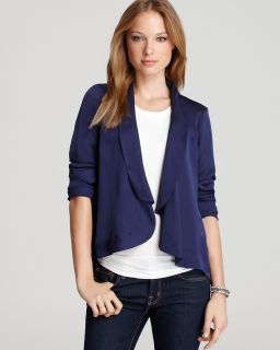 bcbgeneration blazer open back flounce price $ 138 00 color midnight