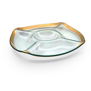 annieglass roman antique chip n dip price $ 172 00 color clear glass