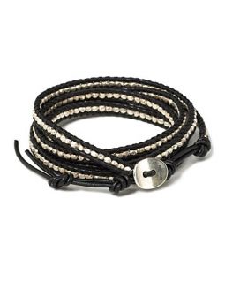 silver wrap bracelet price $ 195 00 color black quantity 1 2 3 4 5 6