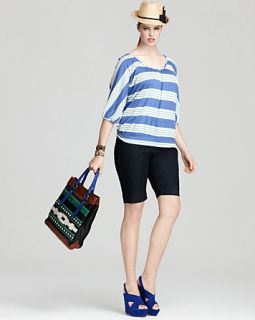 splendid plus palm striped top more $ 170 00 crisp stripes emblazon a