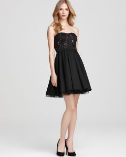 aqua strapless dress lace details orig $ 220 00 sale $ 132 00 pricing