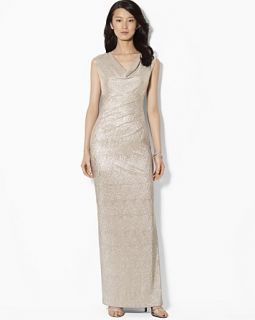 cowl neck gown price $ 190 00 color white gold size select size 0