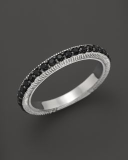 pave band ring with black sapphires size 6 reg $ 225 00 sale $ 135 00