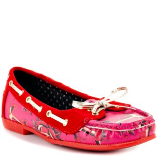 love me now boat shoe red iron fist $ 39 99