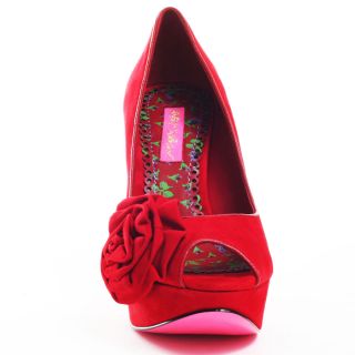 Pump   Red Suede, Betsey Johnson, $189.99