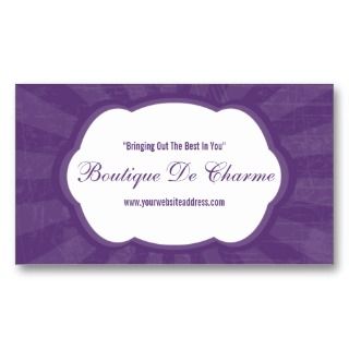 Use these chic fashion salon business cards to get the word out about