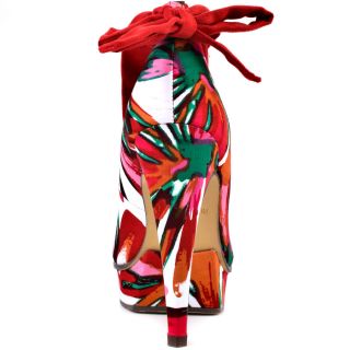 Michael Antonios Multi Color Kaula   Red Floral for 64.99