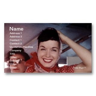 Bettie Page businesscards Store