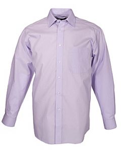 Double TWO Non iron poplin long sleeve shirt Lilac   