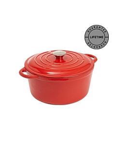 Linea Red 25.5cm round casserole   
