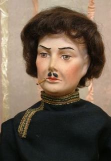 Dashing 22 French Boudoir Male Smoker Doll Antique Costume Such A
