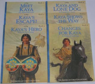 American Girl Kaya   1764 1934 . Lot of six used softcover books. All