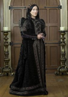 The Tudors Queen Katherine Blue Velvet Gown s to XL