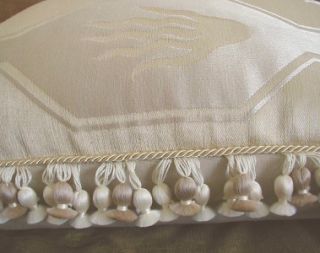 Clarence House Fabric Designer Pillow Scalamandre Silk Tassel Trim 1