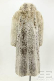 Keim Furs Tan Brown Coyote Fur Full Length Coat