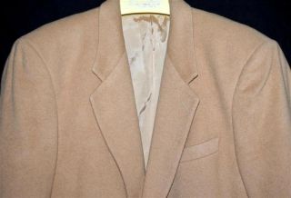 Roger Keith Camel Color Wool Mens Sport Coat Blazer Jacket Sz 44 R