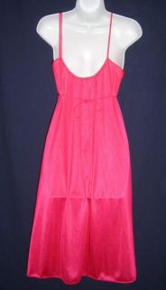 Vintage Kayser Rose Nylon Empire Styled Nightgown Medium