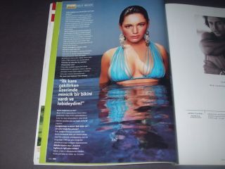 Kelly Brook Sexy Swimsuit Cover Turkish FHM Mag Katie Holmes Jean Reno