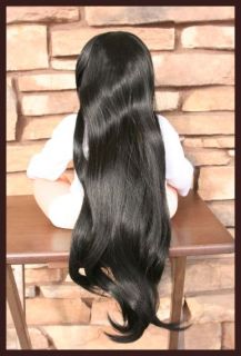 Kemper Dolls Raven Wig Size 14 15 Black New Very Long Wig