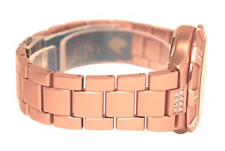 Guess U12657L3 Rose Gold Tone Dial Aluminum Bracelet Women Watch New