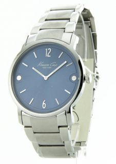 Men Kenneth Cole Blue Dial Stainless Steel Watch KC3929