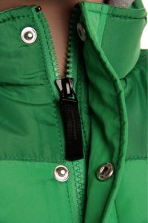 DC Boys Bushwick Jacket Size M Kermit Green Grey