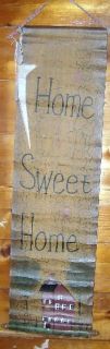 Home Sweet Home Canvas Wall Hanging New