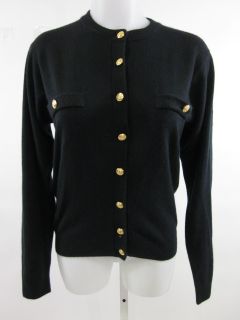 Kerri N Kelsey Black Button Front Cardigan Sweater Sz S