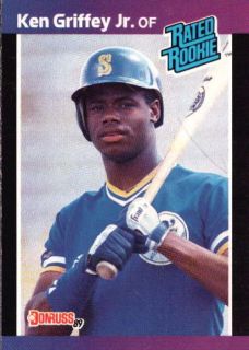 Ken Griffey Jr 1989 Donruss Rated Rookie RC 33 DH326