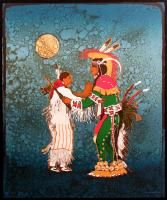 Kevin Red Star Midnight Two Step Signed & Numbered Lithograph native