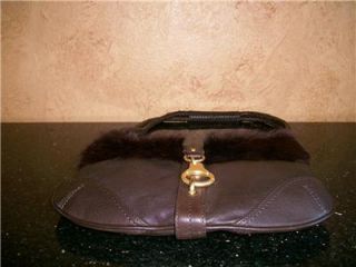 Sigrid Olsen Brown Leather Sac Bag Tote Purse Handbag